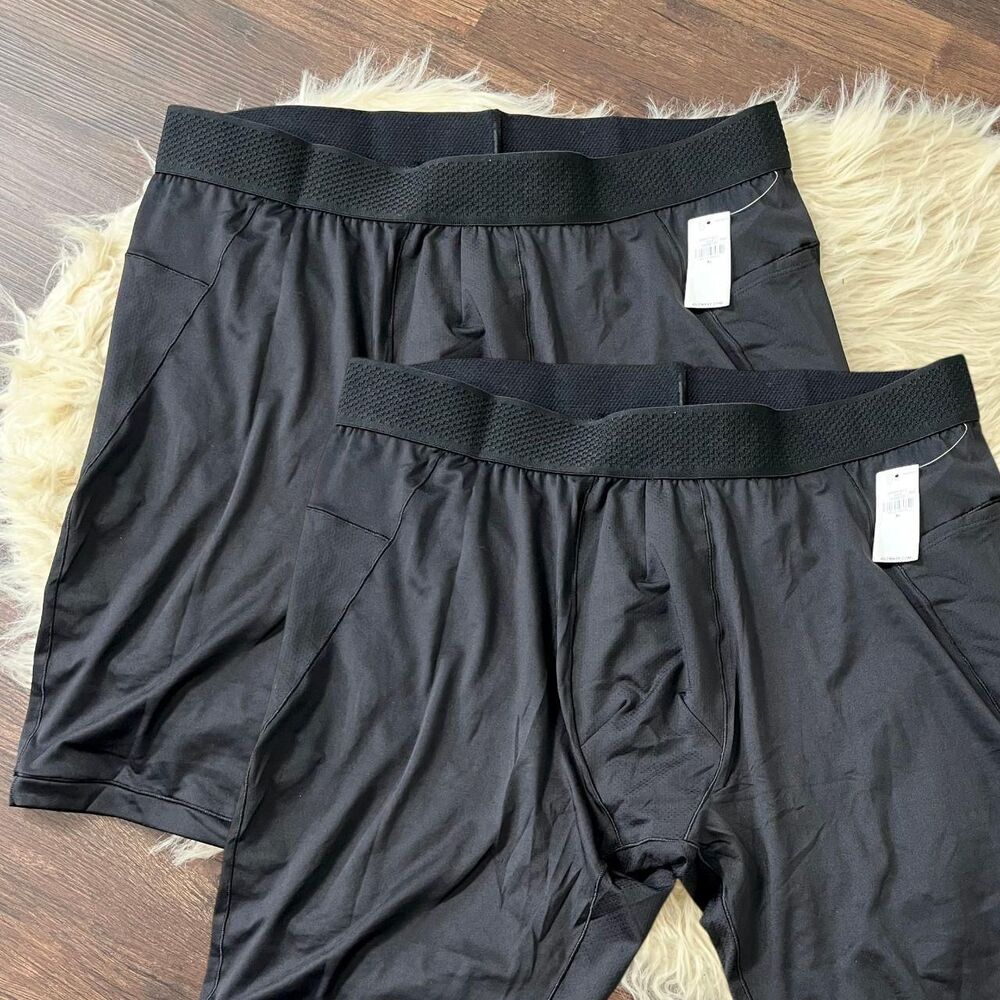 NWT Set of 2 Base Layer Shorts Old Navy Size XL Black